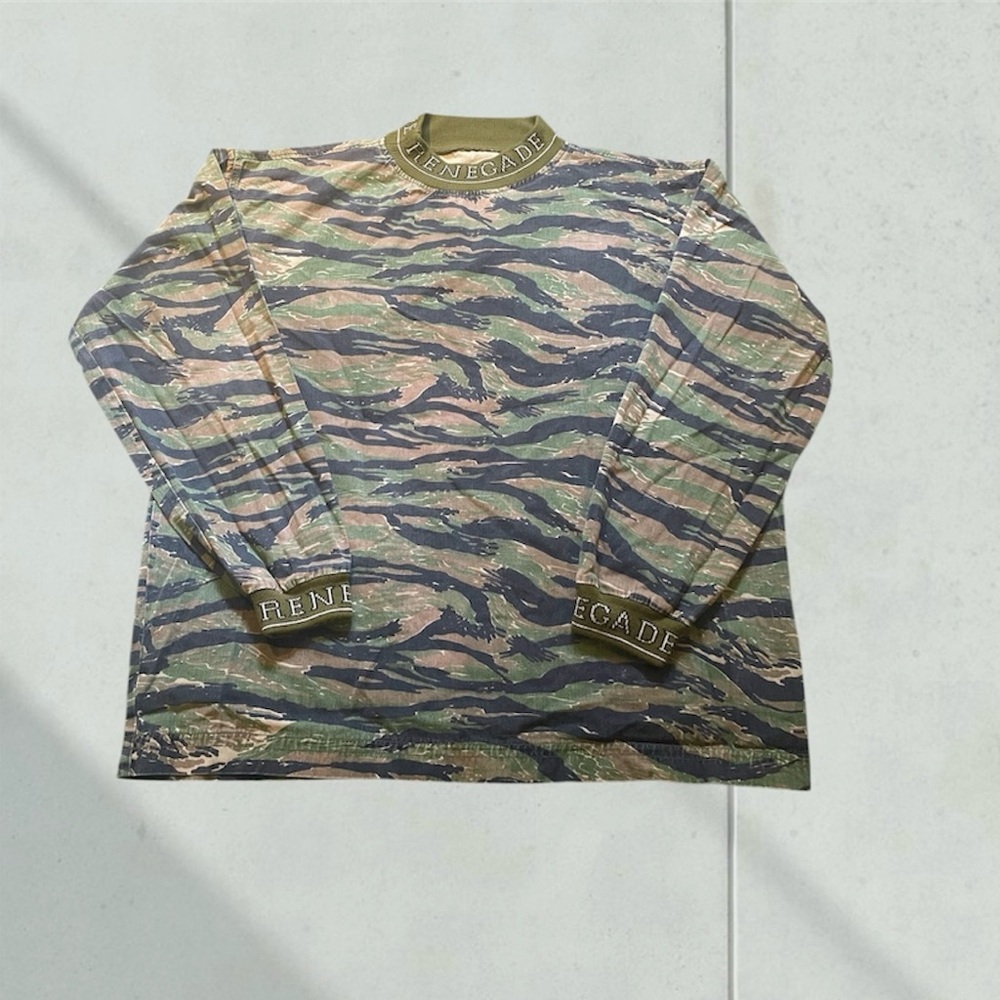 Vintage renegade action sport paintball tiger stripe jersey sz xl